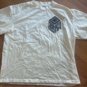 Our generation music white icon graphic shirt x-large